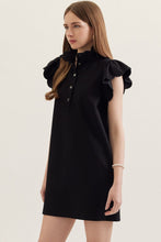 Load image into Gallery viewer, Scalloped Flutter Sleeve Dress
