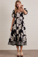 Load image into Gallery viewer, Black Floral Dress
