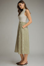 Load image into Gallery viewer, Ecru and Olive Midi Dress
