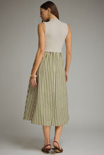 Load image into Gallery viewer, Ecru and Olive Midi Dress
