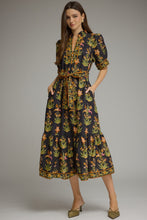 Load image into Gallery viewer, Black Floral Midi Dress
