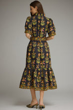 Load image into Gallery viewer, Black Floral Midi Dress
