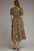 Load image into Gallery viewer, Brown Floral Midi Dress
