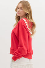Load image into Gallery viewer, Red Sailor Collar Jersey
