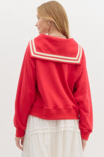Load image into Gallery viewer, Red Sailor Collar Jersey
