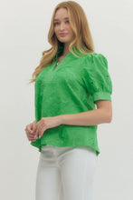 Load image into Gallery viewer, Kelly Green Textured Top
