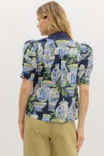 Load image into Gallery viewer, Navy Garden Urn Top
