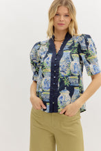 Load image into Gallery viewer, Navy Garden Urn Top
