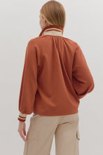 Load image into Gallery viewer, Clay Contrast Trim Top
