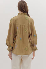 Load image into Gallery viewer, Camel Embroidered Blouse
