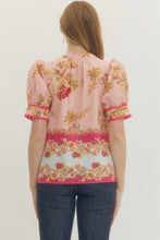 Load image into Gallery viewer, Pink Floral Print Top
