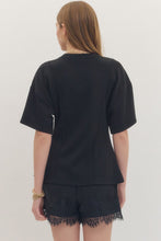 Load image into Gallery viewer, Black Seam Accent Top

