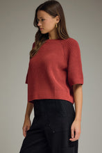 Load image into Gallery viewer, Short Sleeve Knit Sweater
