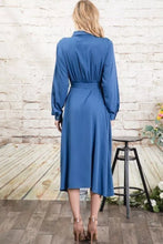Load image into Gallery viewer, Classy Shirt Midi Dress
