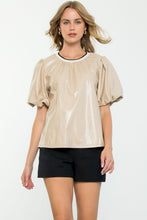 Load image into Gallery viewer, Beige Pleather Top
