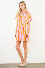 Load image into Gallery viewer, Pink Wavy Striped Dress
