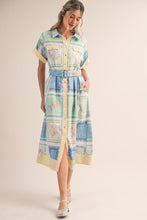 Load image into Gallery viewer, Floral Patch Print Midi Dress
