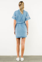 Load image into Gallery viewer, Embroidered Denim Dress
