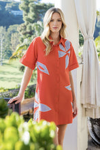 Load image into Gallery viewer, Orange Embroidered Dress

