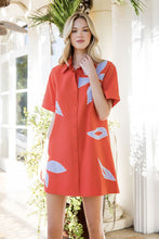 Load image into Gallery viewer, Orange Embroidered Dress
