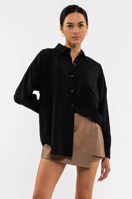 Collared Button Down Blouse