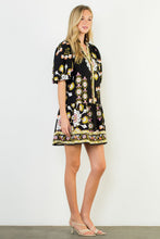 Load image into Gallery viewer, Drop Waist Black Floral Dress
