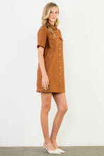 Load image into Gallery viewer, Saddle Brown Suede Dress
