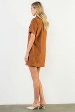 Load image into Gallery viewer, Saddle Brown Suede Dress
