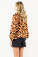 Load image into Gallery viewer, Brown Spotted Print Top
