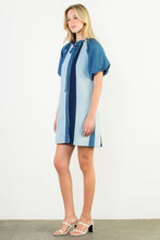 Load image into Gallery viewer, Colorblock Denim Dress
