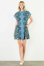 Load image into Gallery viewer, Blue Pattern Dress

