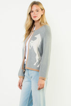 Load image into Gallery viewer, Gray Horse Cardigan
