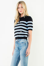 Load image into Gallery viewer, Striped Short Sleeve Sweater
