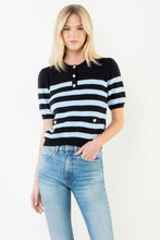 Load image into Gallery viewer, Striped Short Sleeve Sweater
