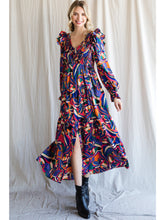 Load image into Gallery viewer, Multicolor Print Maxi Dress
