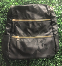 Load image into Gallery viewer, Nylon Gold Zipper Backpack
