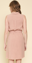 Load image into Gallery viewer, Rose Sleeveless Shirt Dress
