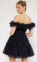 Load image into Gallery viewer, Black Tulle Mini Dress
