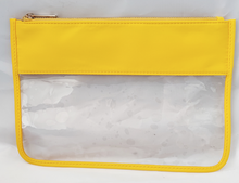 Load image into Gallery viewer, Nylon and Clear Zip Bag
